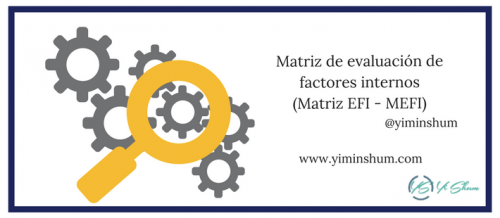 Matriz de evaluación de factores internos Matriz EFI MEFI