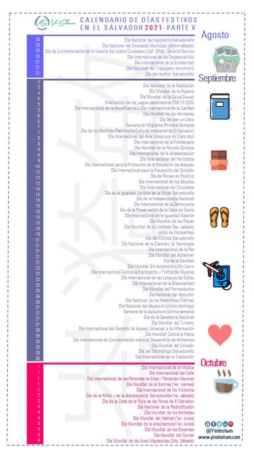 El Salvador D As Fechas Y Efem Rides Nacionales Y Mundiales