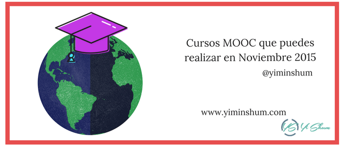 Cursos MOOC que puedes realizar en Noviembre