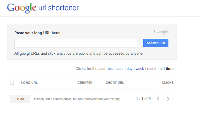 google acortador url