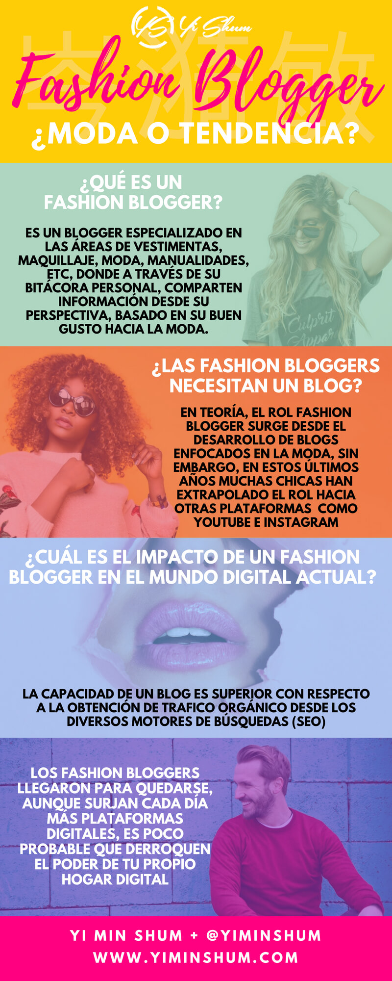 Fashion Blogger Moda o Tendencia - infografía