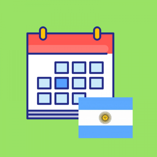 Calendario de fechas festivas Argentina 2019 imagen