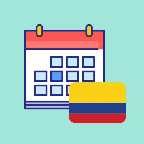 Calendario de fechas festivas en Colombia 2019 imagen producto
