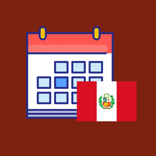 Calendario de efemérides de Perú 2019 producto