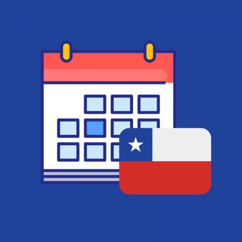 Calendario de efemérides en el Chile 2019 producto