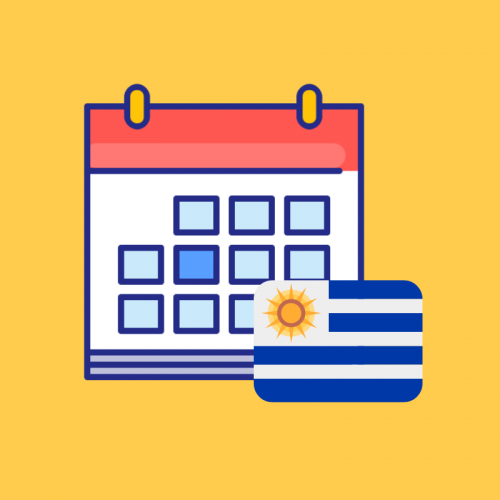 Calendario de fechas festivas de Uruguay 2019 producto