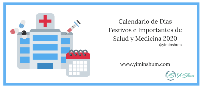 Calendario De Dias Festivos E Importantes De Salud Y Medicina 2020