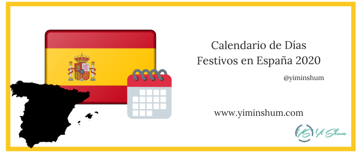 Calendario de Días Festivos en España 2020 imagen