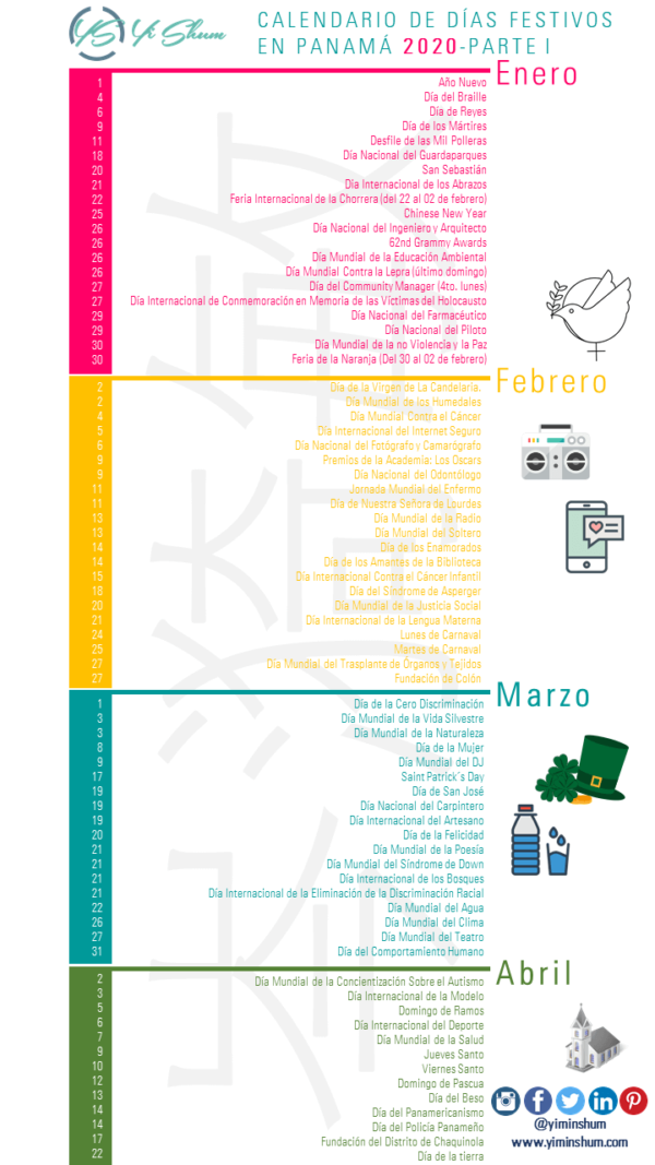 Calendario Festivos En Panama