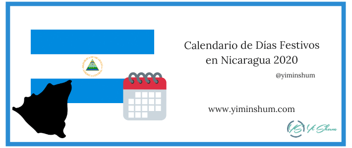Calendario de Días Festivos en Nicaragua 2020 imagen