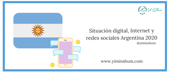 Situación digital, Internet y redes sociales Argentina 2020