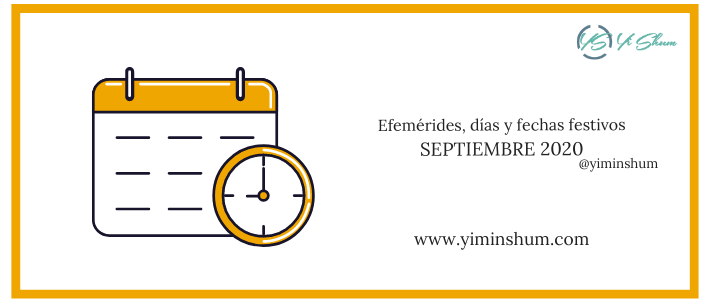 Días y fechas mundiales e internacionales, en SEPTIEMBRE 2020