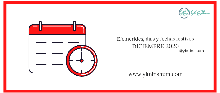 Días y fechas mundiales e internacionales, en DICIEMBRE 2020