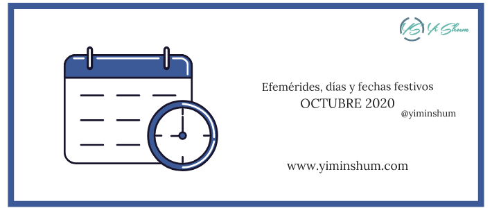 Días y fechas mundiales e internacionales, en OCTUBRE 2020