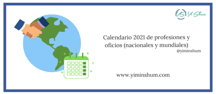 Calendario de profesiones por país 2021