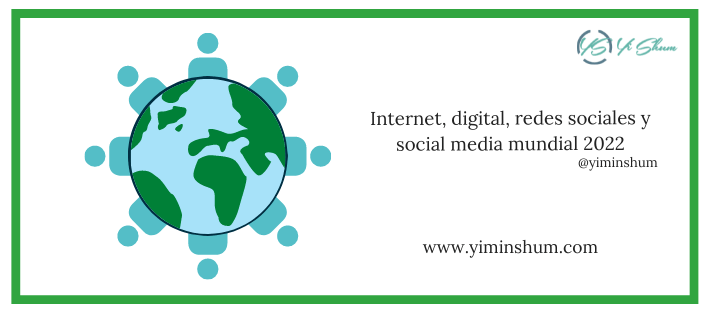 Internet, digital, redes sociales y social media mundial 2022 (DATOS)