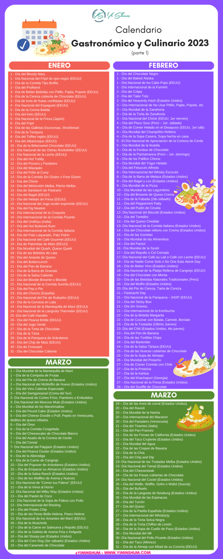 Calendario De Fechas Conmemorativas 2025 – LMXF