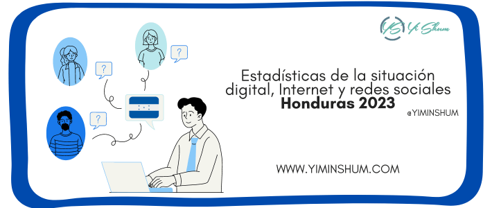Estadísticas de la Situación digital, Internet y redes sociales Honduras 2023