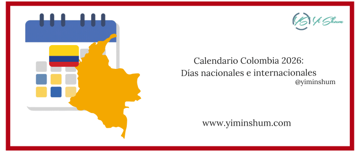Calendario Colombia 2026: Días nacionales e internacionales